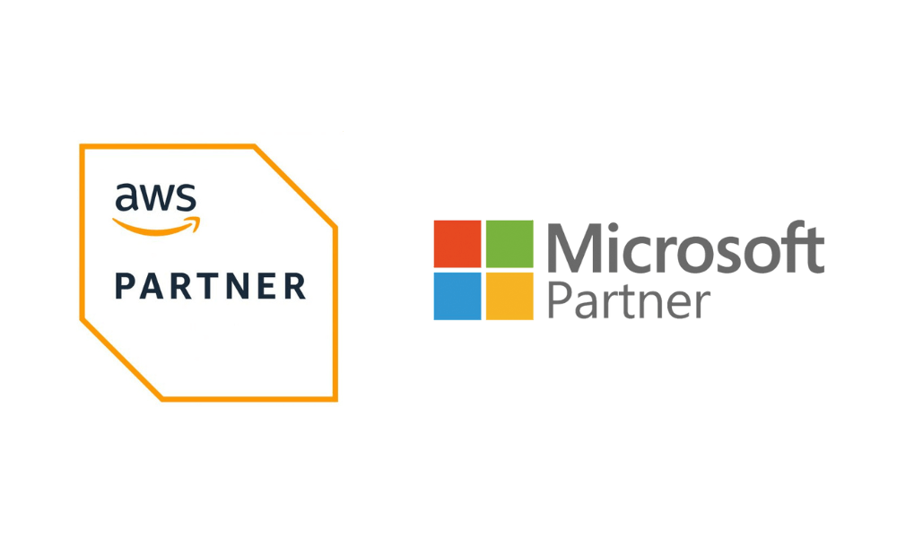 AWS and Microsoft Partner logos